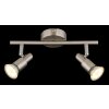 Illuminazione Globo Lighting Kinley Plafoniera Cromo, Nichel opaco, 2-Luci