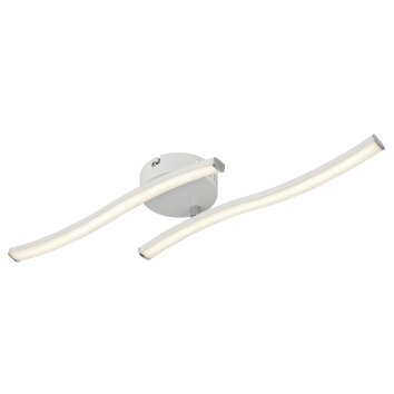 Illuminazione Globo Lighting Eloise Plafoniera LED Cromo, Bianco, 1-Luce