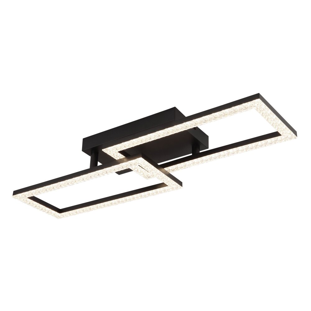 Illuminazione Globo Lighting Sapena Plafoniera LED Nero, 1-Luce main product photo