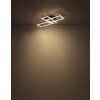 Illuminazione Globo Lighting Sapena Plafoniera LED Grigio, Nero, 1-Luce