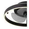 Illuminazione Globo Lighting Conway Lampada con ventilatore LED Nero, 1-Luce, Telecomando