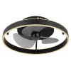 Illuminazione Globo Lighting Conway Lampada con ventilatore LED Nero, 1-Luce, Telecomando