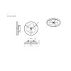 Illuminazione Globo Lighting Conway Lampada con ventilatore LED Nero, 1-Luce, Telecomando