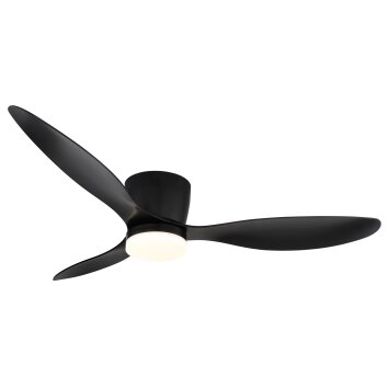 Illuminazione Globo Lighting Armando Lampada con ventilatore LED Nero, 1-Luce, Telecomando