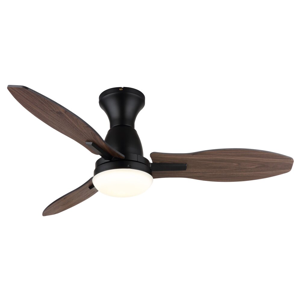 Illuminazione Globo Lighting Gale Lampada con ventilatore LED Aspetto del legno, Écru, Nero, 1-Luce, Telecomando main product photo