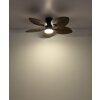 Illuminazione Globo Lighting Elise Lampada con ventilatore LED Écru, Nero, 1-Luce, Telecomando
