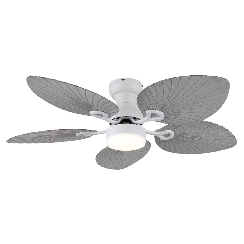 Illuminazione Globo Lighting Elise Lampada con ventilatore LED Grigio, Bianco, 1-Luce, Telecomando main product photo