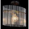 Illuminazione Globo Lighting Gorley Plafoniera Nero, 1-Luce