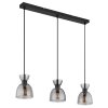 Illuminazione Globo Lighting Massey Lampadario a sospensione Nero, 3-Luci