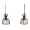 Illuminazione Globo Lighting Massey Lampadario a sospensione Nero, 3-Luci