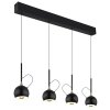 Illuminazione Globo Lighting Donovan Lampadario a sospensione LED Cromo, Nero, 1-Luce
