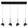 Illuminazione Globo Lighting Donovan Lampadario a sospensione LED Cromo, Nero, 1-Luce