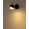 Illuminazione Globo Lighting Donovan Applique LED Cromo, Nero, 1-Luce