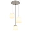 Illuminazione Globo Lighting Kladora Lampadario a sospensione Nichel opaco, 3-Luci