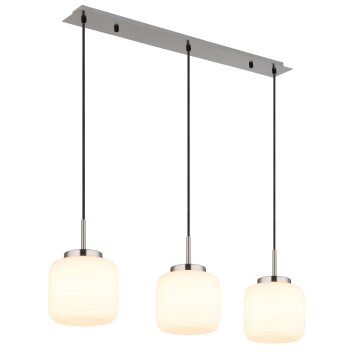 Illuminazione Globo Lighting Kladora Lampadario a sospensione Nichel opaco, 3-Luci