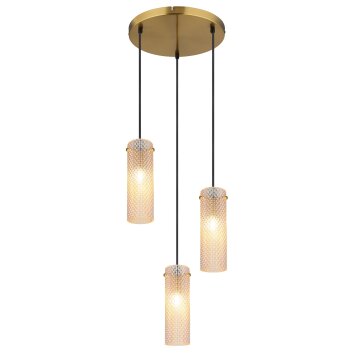 Illuminazione Globo Lighting Karolo Lampadario a sospensione Oro, 3-Luci