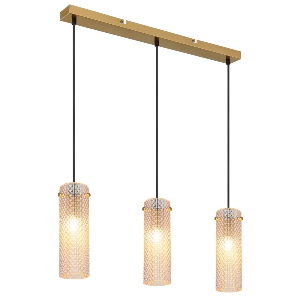 Illuminazione Globo Lighting Karolo Lampadario a sospensione Oro, 3-Luci main product photo