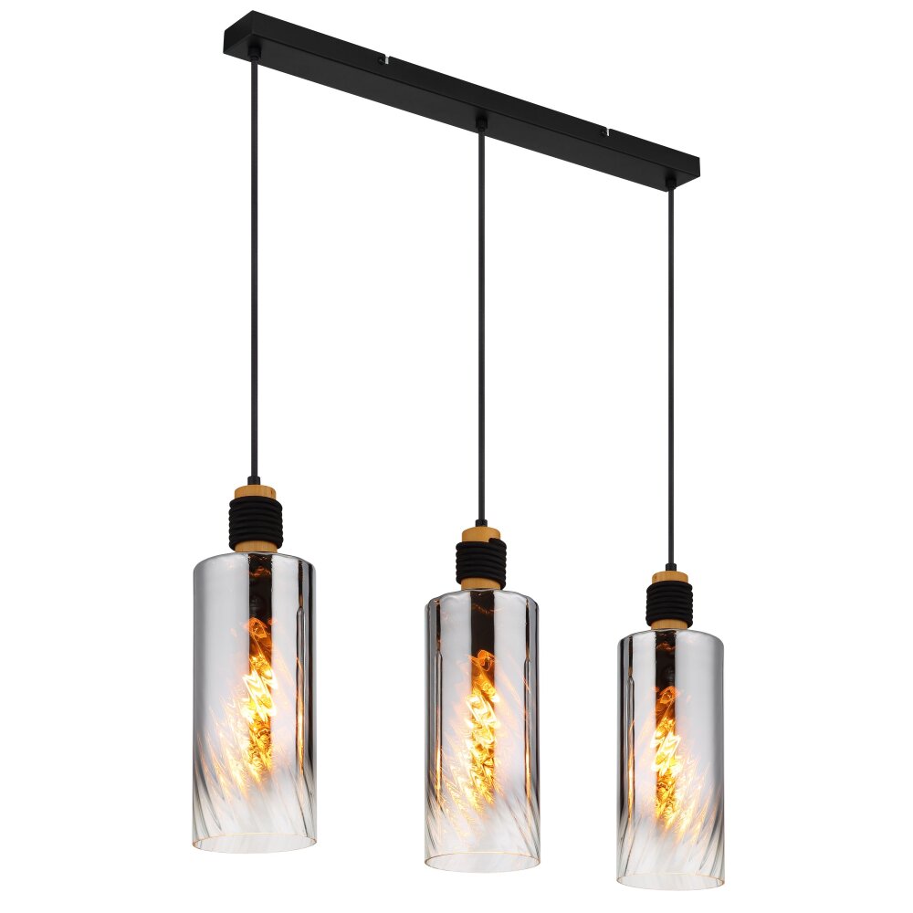 Illuminazione Globo Lighting Osborne Lampadario a sospensione Marrone, Nero, 3-Luci main product photo