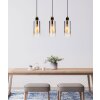Illuminazione Globo Lighting Osborne Lampadario a sospensione Marrone, Nero, 3-Luci