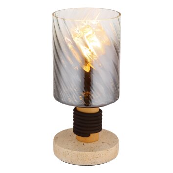 Illuminazione Globo Lighting Osborne Lampada da tavolo Marrone, Effetto pietra, 1-Luce