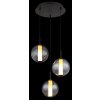 Illuminazione Globo Lighting Lacy Lampadario a sospensione LED Nero, 1-Luce