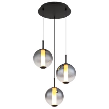 Illuminazione Globo Lighting Lacy Lampadario a sospensione LED Nero, 1-Luce