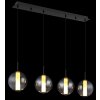 Illuminazione Globo Lighting Lacy Lampadario a sospensione LED Nero, 1-Luce