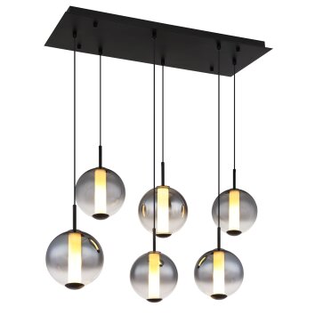 Illuminazione Globo Lighting Lacy Lampadario a sospensione LED Nero, 1-Luce