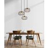 Illuminazione Globo Lighting Greys Lampadario a sospensione Nero, 3-Luci