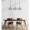 Illuminazione Globo Lighting Greys Lampadario a sospensione Nero, 3-Luci