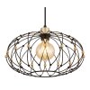 Illuminazione Globo Lighting Greys Lampadario a sospensione Nero, 1-Luce