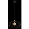 Illuminazione Globo Lighting Greys Lampadario a sospensione Nero, 1-Luce