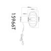 Illuminazione Globo Lighting Greys Lampada da tavolo Nero, 1-Luce
