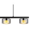 Illuminazione Globo Lighting Higgins Lampadario a sospensione Nero, 3-Luci