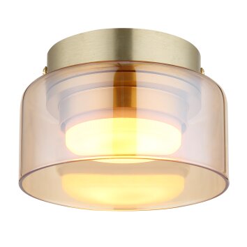 Illuminazione Globo Lighting Higgins Plafoniera Oro, 1-Luce