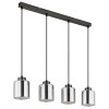 Illuminazione Globo Lighting Felicia Lampadario a sospensione Nero, 4-Luci