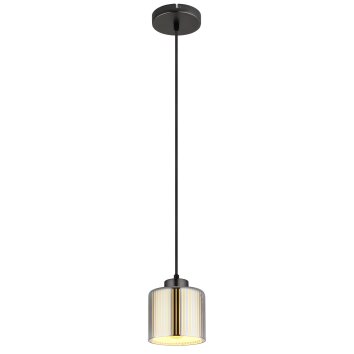 Illuminazione Globo Lighting Felicia Lampadario a sospensione Nero, 1-Luce