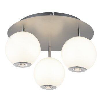 Illuminazione Globo Lighting Simmons Plafoniera LED Grigio, 1-Luce