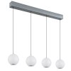 Illuminazione Globo Lighting Simmons Lampadario a sospensione LED Grigio, 1-Luce