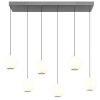 Illuminazione Globo Lighting Simmons Lampadario a sospensione LED Grigio, 1-Luce