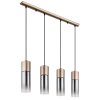Illuminazione Globo Lighting Annika Lampadario a sospensione Marrone, 4-Luci