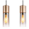 Illuminazione Globo Lighting Annika Lampadario a sospensione Marrone, 4-Luci