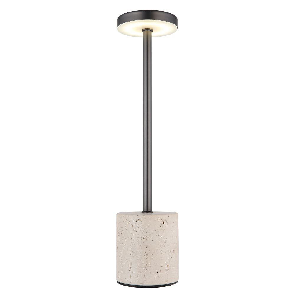 Illuminazione Globo Lighting Polina Lampada da tavolo LED Cromo, Grigio, Nero, 1-Luce main product photo