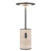 Illuminazione Globo Lighting Travertin Lampada da tavolo LED Grigio, 1-Luce