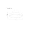 Illuminazione Globo Lighting Doro Plafoniera LED Grigio, Argento, 1-Luce, Telecomando