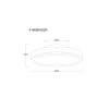 Illuminazione Globo Lighting Doro Plafoniera LED Grigio, Argento, 1-Luce