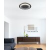 Illuminazione Globo Lighting Jayden Plafoniera LED Nero, 1-Luce, Telecomando, Cambia colore