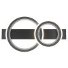 Illuminazione Globo Lighting Jayden Plafoniera LED Grigio, Nero, 1-Luce, Telecomando, Cambia colore