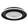 Illuminazione Globo Lighting Marsh Plafoniera LED Nero, 1-Luce, Telecomando