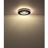 Illuminazione Globo Lighting Marsh Plafoniera LED Nero, 1-Luce, Telecomando